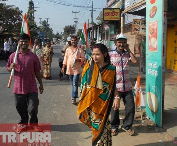 Kamalpur: Congress candidate started campaign Kamalpur: Congress candidate started campaign